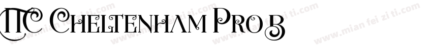 ITC Cheltenham Pro B字体转换